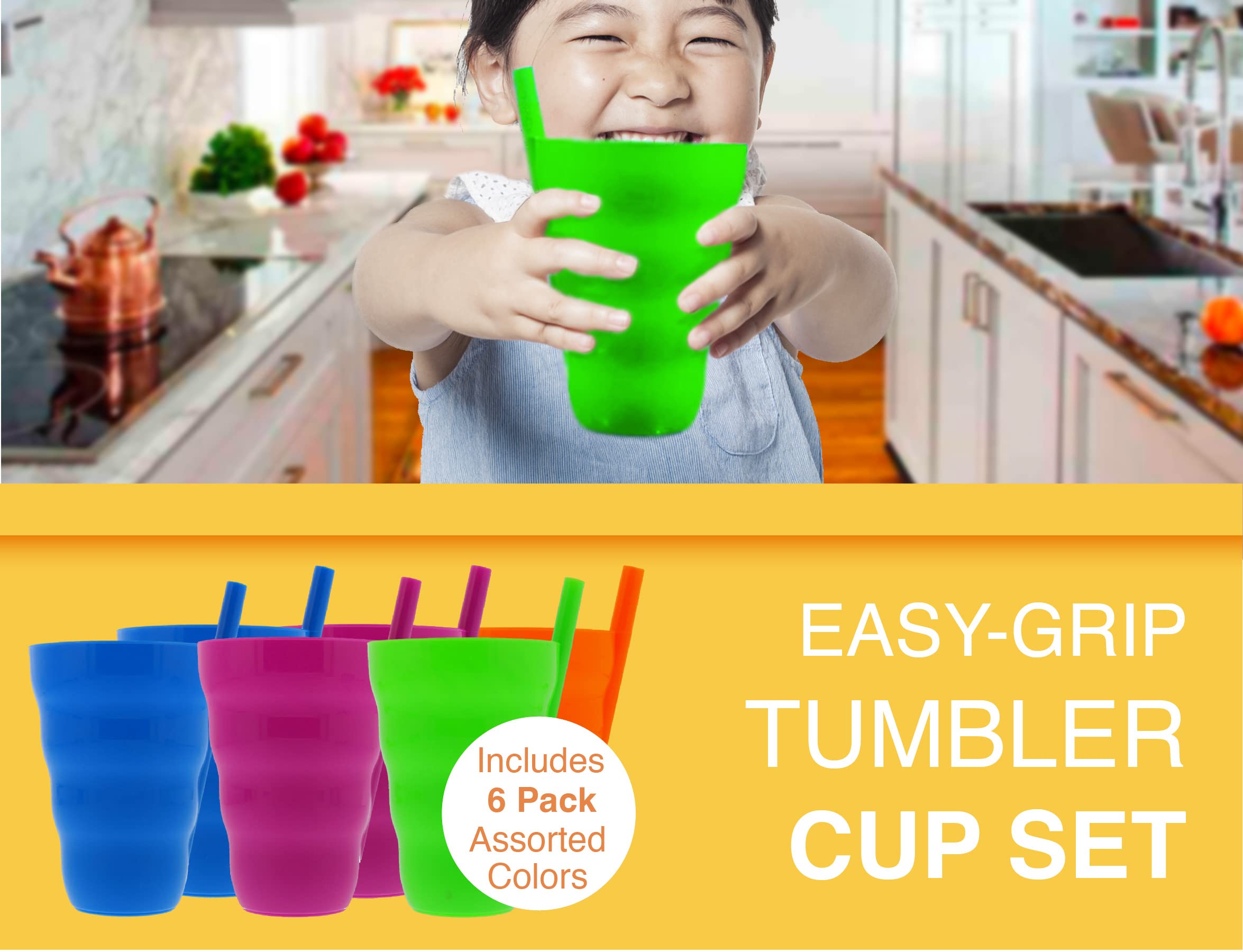 Arrow Home Stackable cups fit neatly in lunchboxes and drawers.
