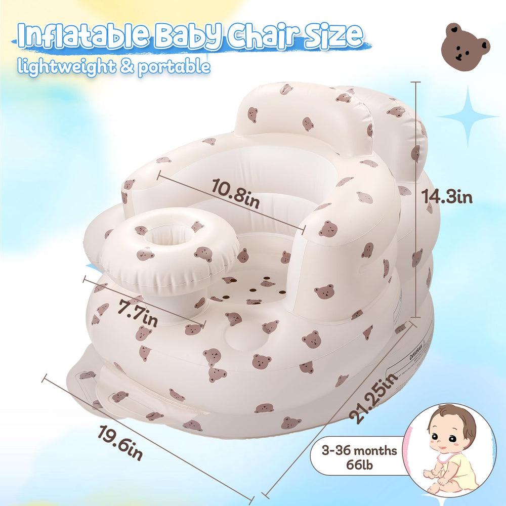 Arscniek seat tray with toy holder supports feeding or play.