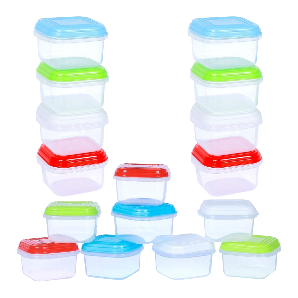 ARSUK 4oz baby food container 16-pack with clear labeling and lids for organized meals
