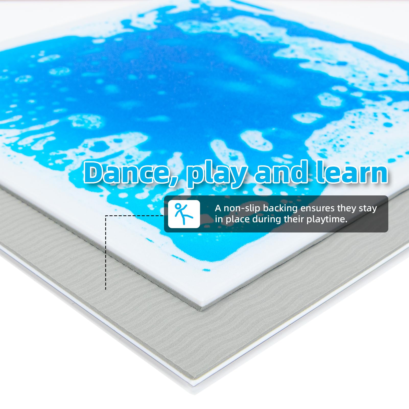 Art3d Liquid Fusion kids room floor tiles brighten play areas