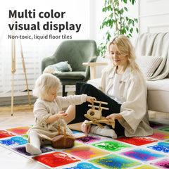 Art3d Liquid Fusion liquid motion tiles inviting dynamic, sensory exploration for kids