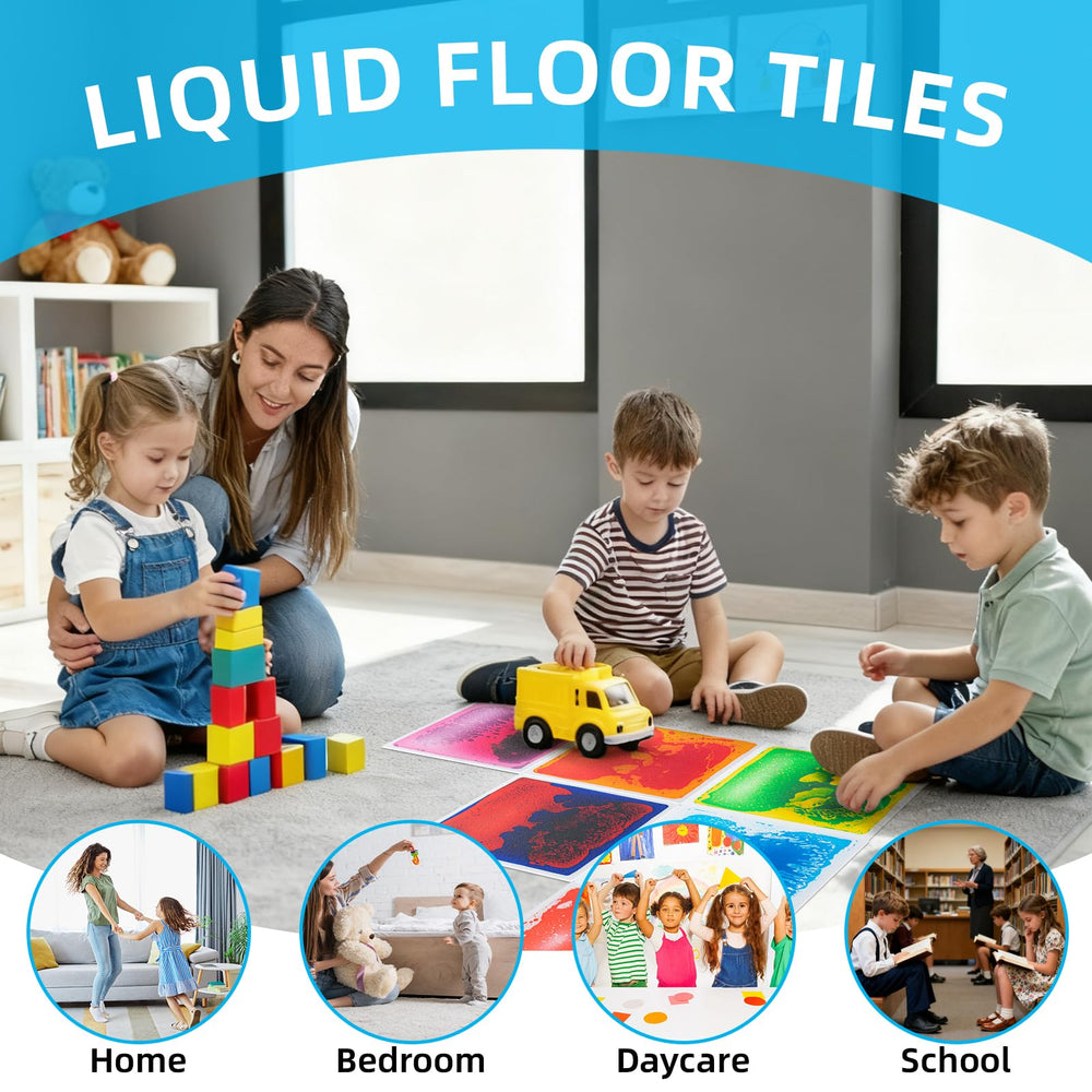 Art3d Liquid Fusion tiles feature anti-slip backing for stable play
