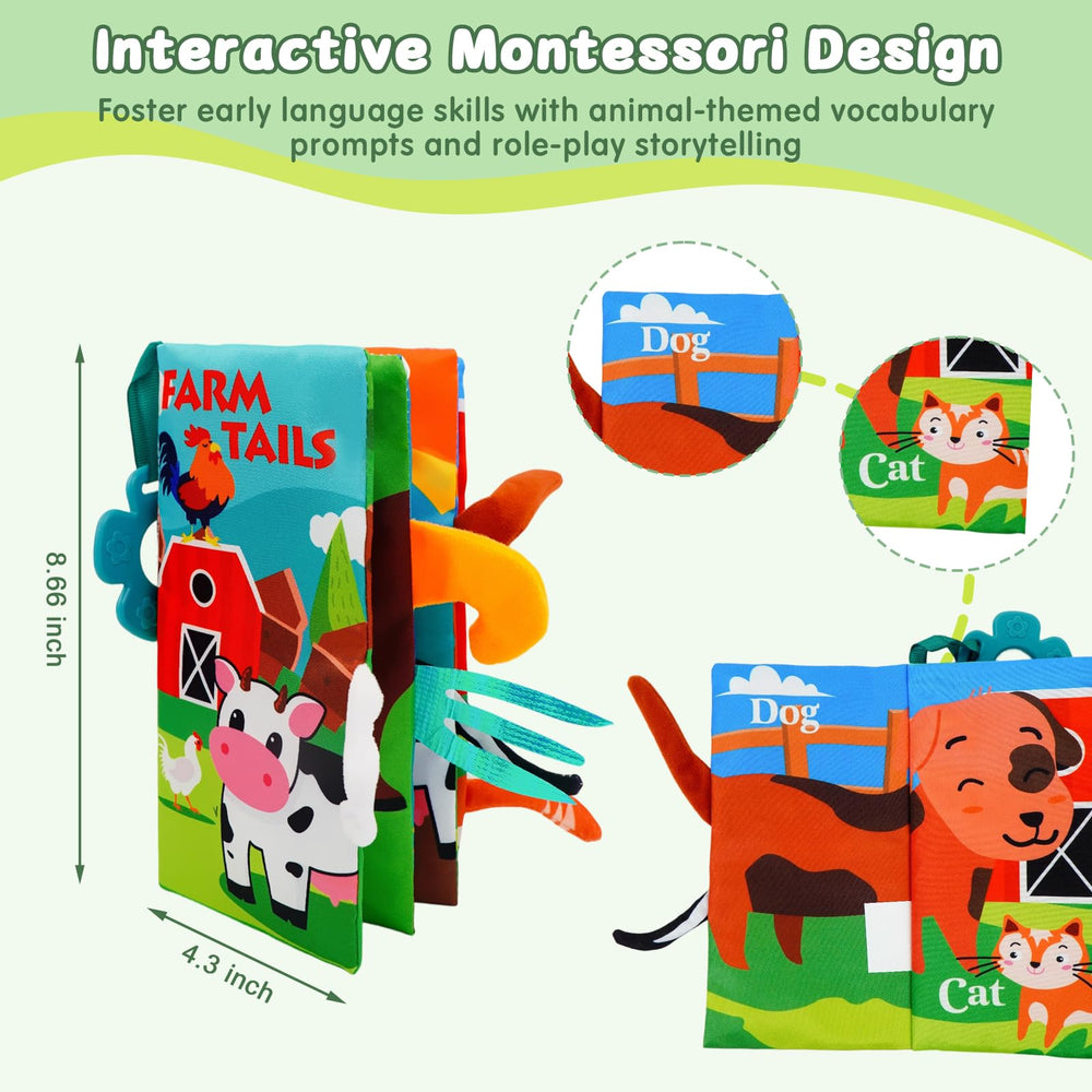 ArtCredit Baby Book machine-washable fabric for quick cleanup after play.