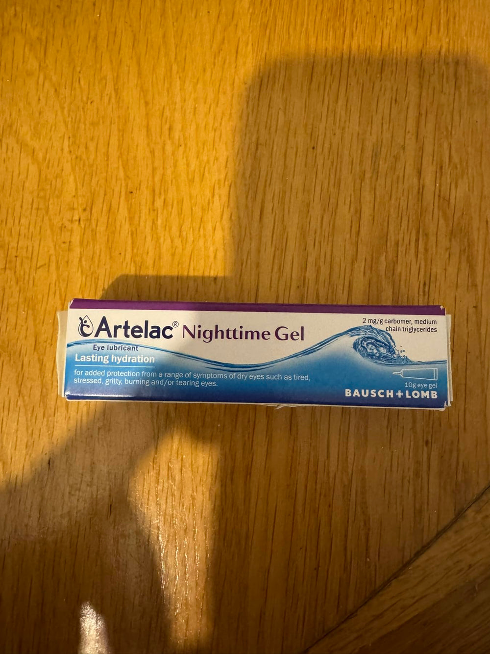Artelac Nightime Gel morning-refresh routine with rested-looking eyes.
