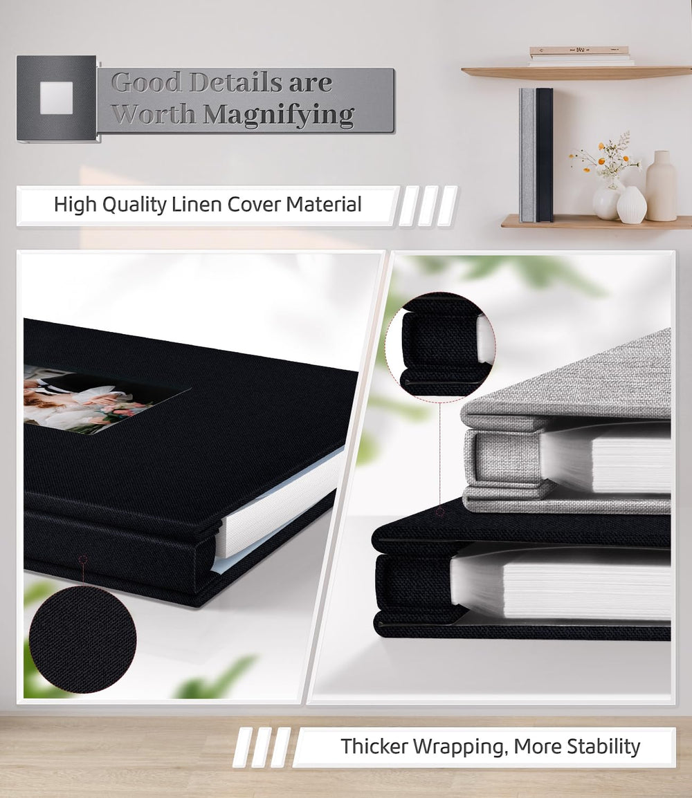Artfeel sturdy aluminum spine keeps pages secure for long-lasting keepsakes.
