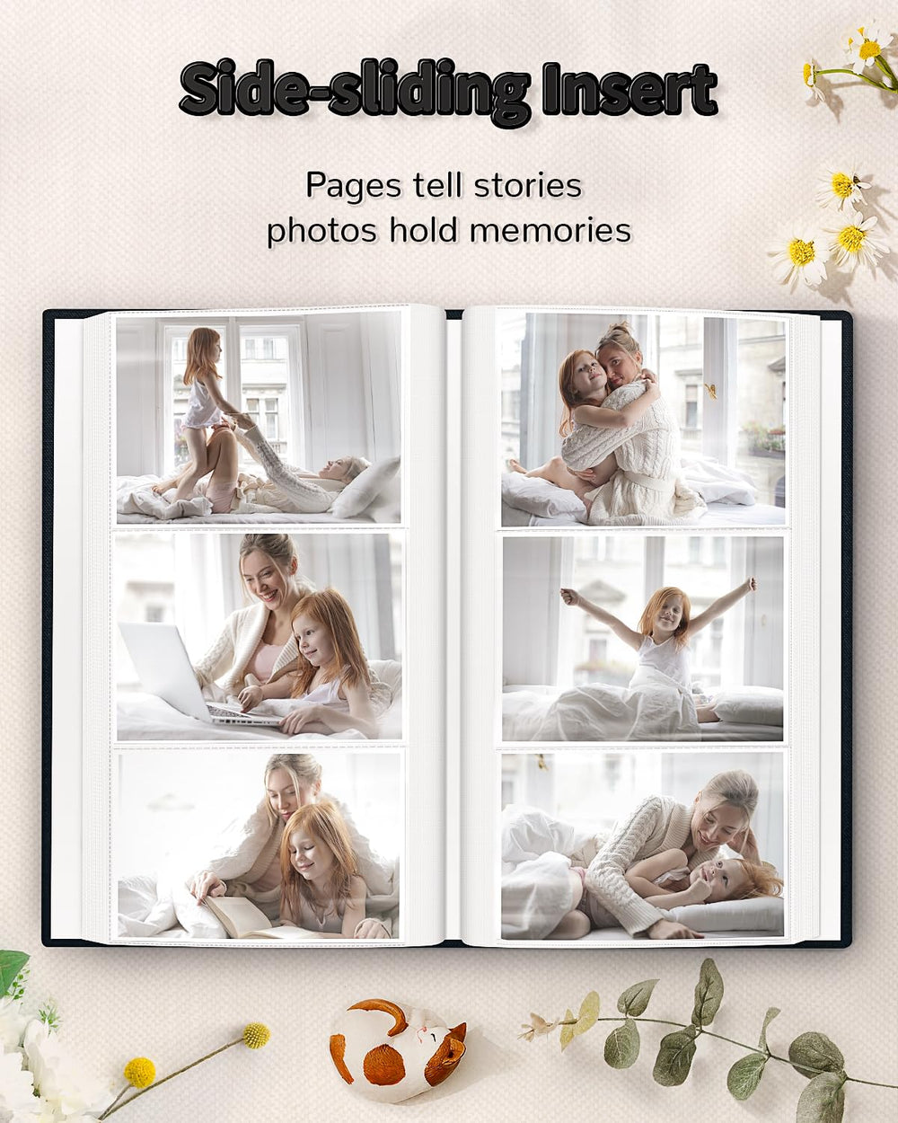 Artfeel dust-proof, water-proof, air-resistant pages protect keepsakes.