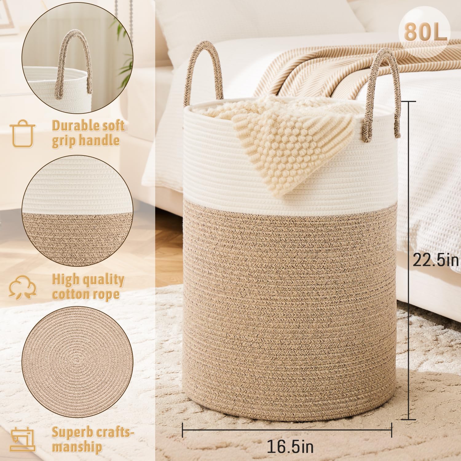 Artfeel decorative space basket blending with living areas.