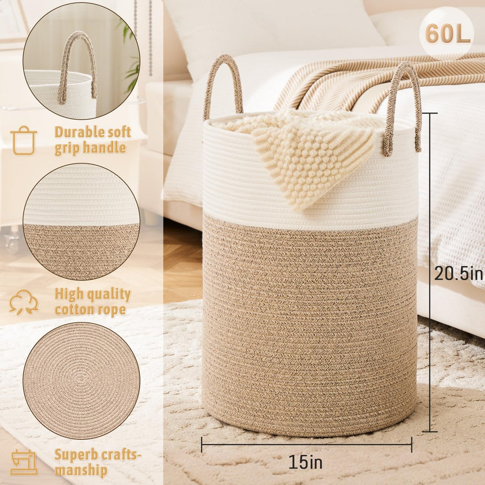 Artfeel decorative laundry basket complements any room.