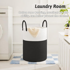 Artfeel woven hamper close-up highlights durable handwoven cotton rope and breathable design.