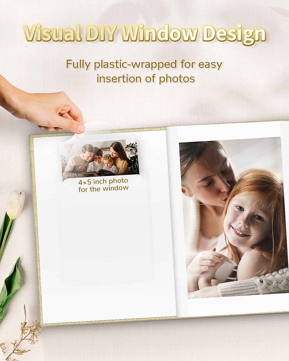 Artfeel linen cover close-up highlighting durable texture for keepsakes