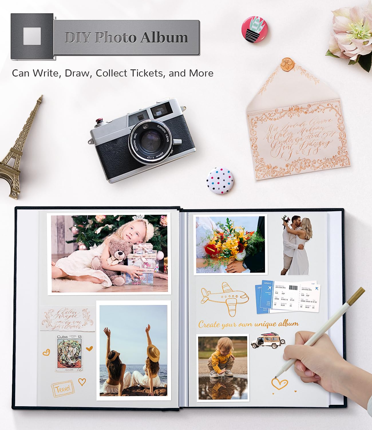 Artfeel linen cover adds elegant texture and durability to the photo book.