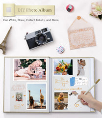 Artfeel photo album acid-free PVC-free film protecting photos from oxidation and fading.