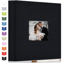 Artfeel photo album with cover window displays a personalized memory theme.