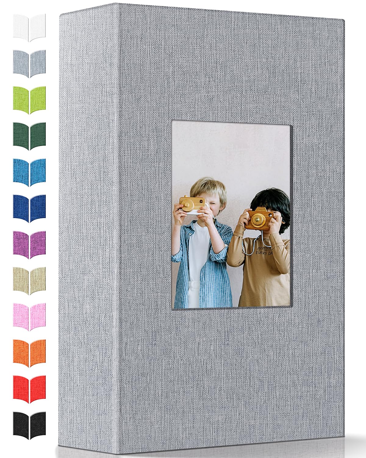 Artfeel photo album front window cover showcases a favorite image for quick identification