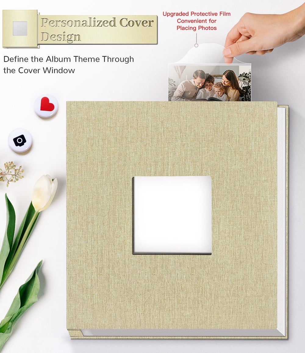 Artfeel photo album inside pages showing versatile, reusable layouts for different photo sizes.
