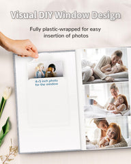 Artfeel photo album slip-in pockets keep 4x6 photos secure and organized