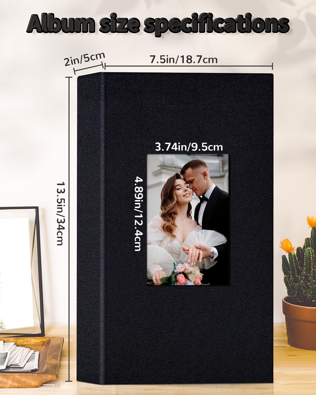 Artfeel slip-in design keeps 4x6 photos secure and accessible.