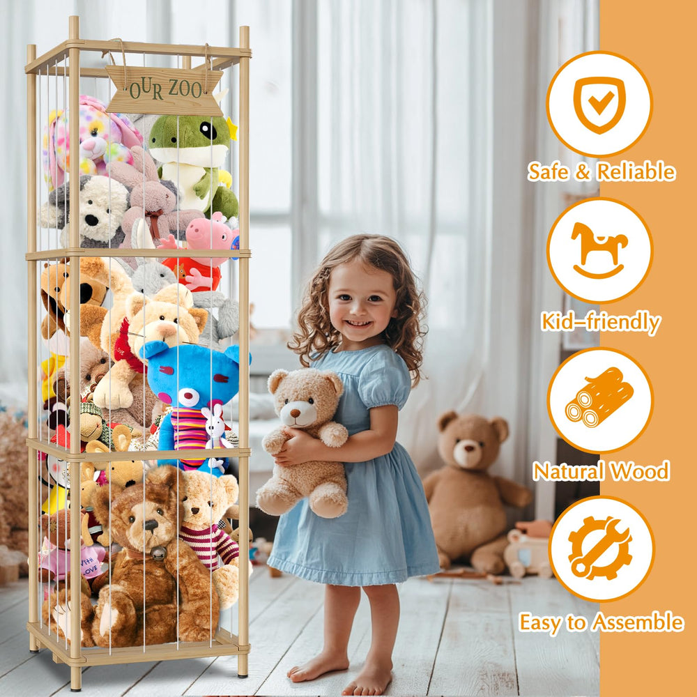 Artgeeker durable pine wood structure ensures sturdy support for many items.