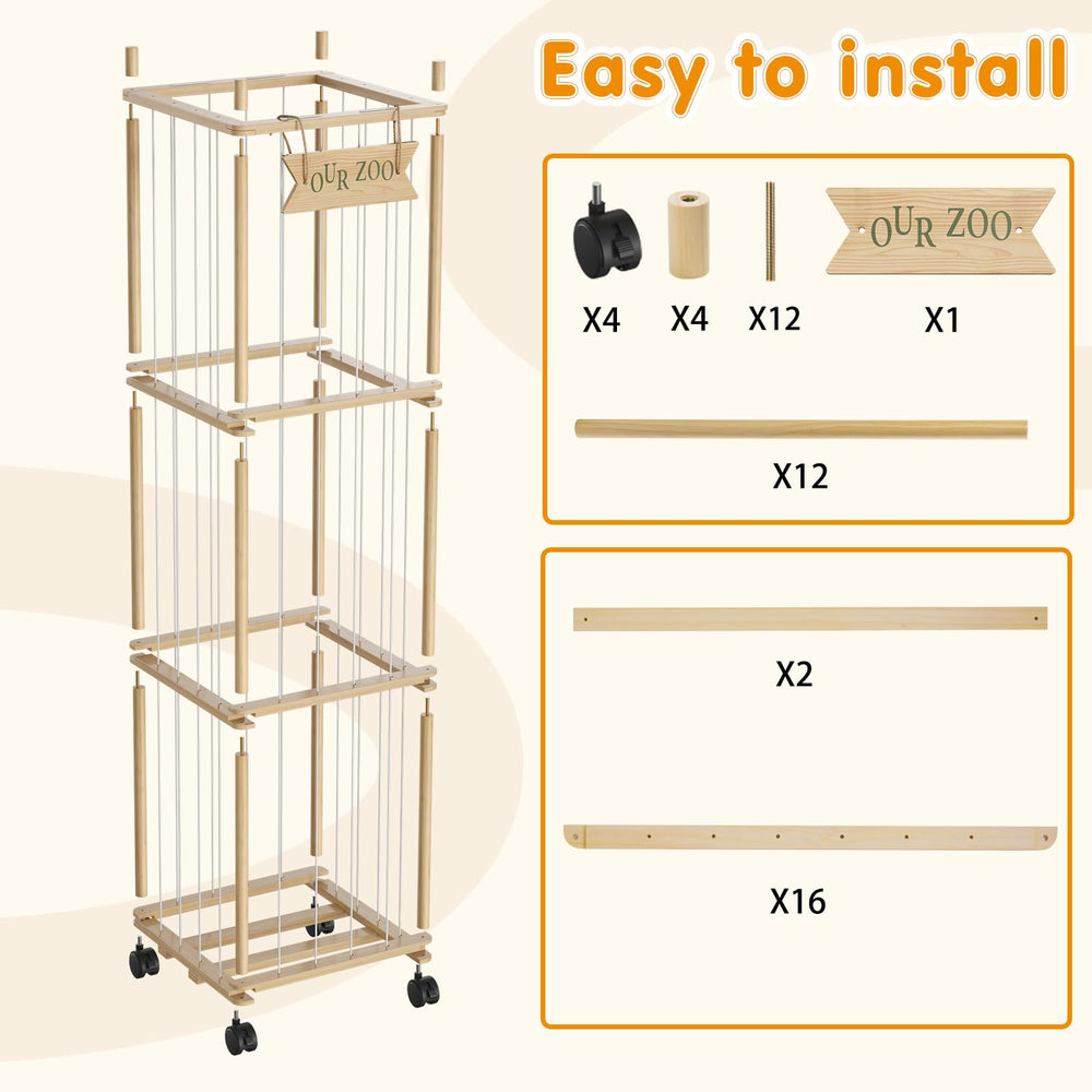 artgeeker Woodure organizer in a playroom; tidy, kid-friendly storage solution