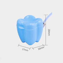 ARTIBETTER plastic teeth holder box closeup shows durable storage