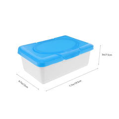 Artibetter wet tissue box blue on desk offers neat, space-saving storage.