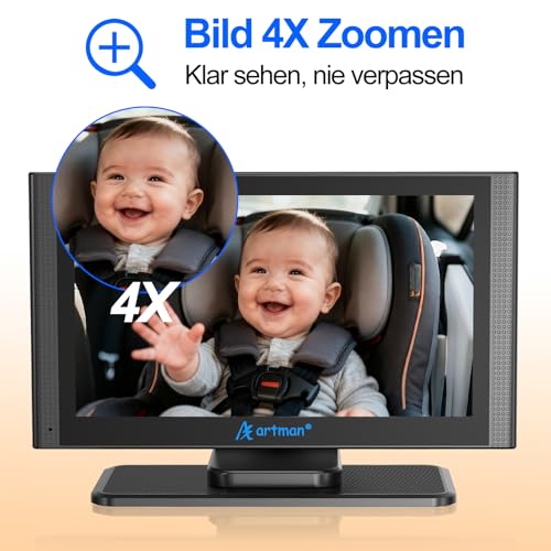 Artman night vision 940nm for clear rear-seat imagery in low light without glare.
