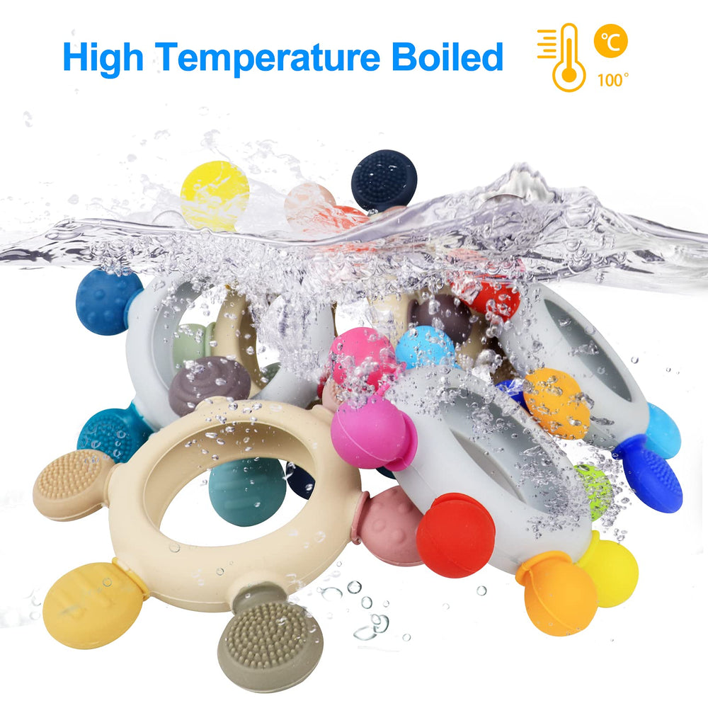 Arudyo silicone rudder texture with concave-convex surface for gentle gum massage.