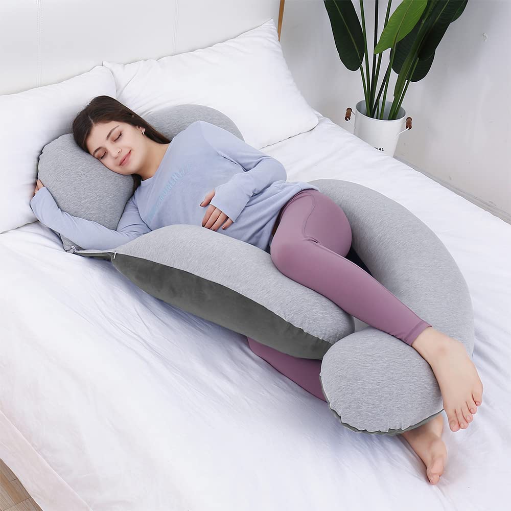 AS AWESLING full body pillow supports nursing, maternity and recovery routines.