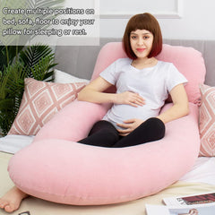 AS AWESLING light pink pillow shown in calm bed setup.