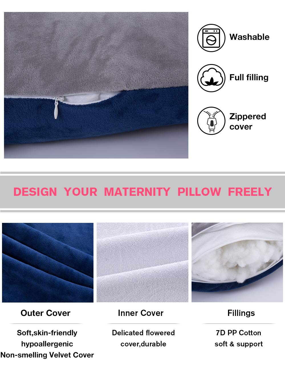 AS AWESLING grey-blue removable cover for easy cleaning and care.
