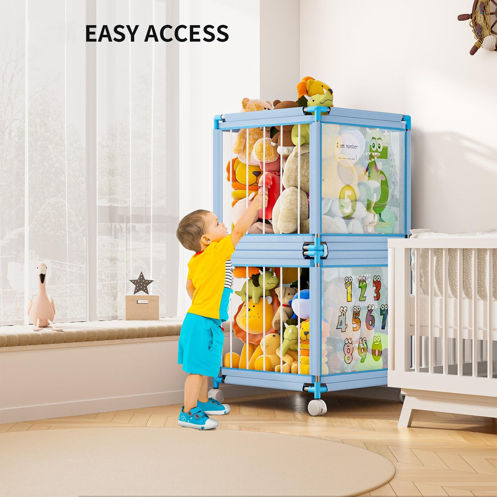 Asacbiiin storage zoo LED lights add cozy room ambiance.