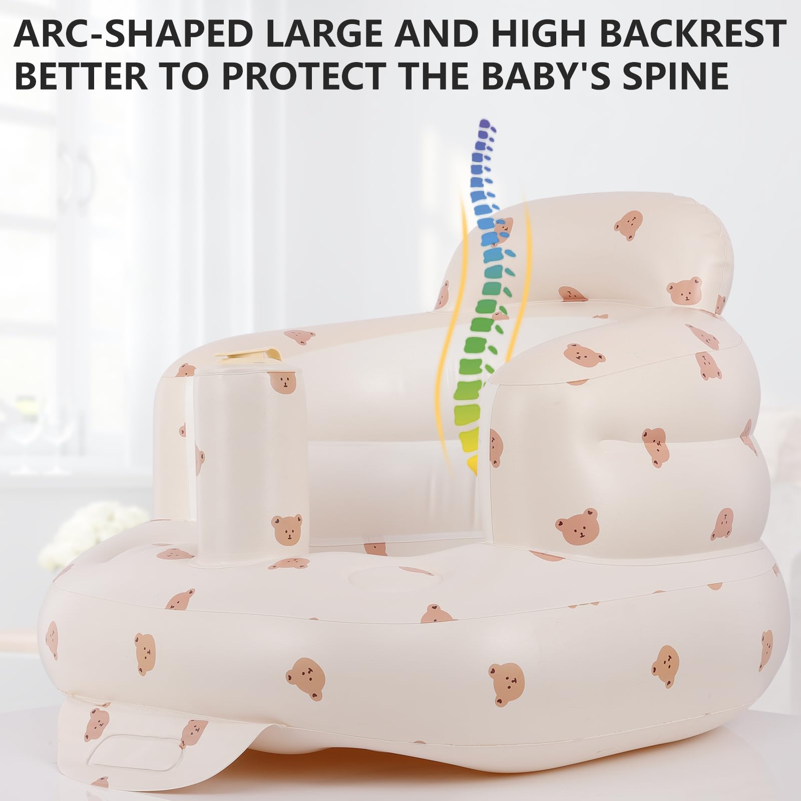 Asamoom non-toxic PVC materials keep baby seating skin-friendly.