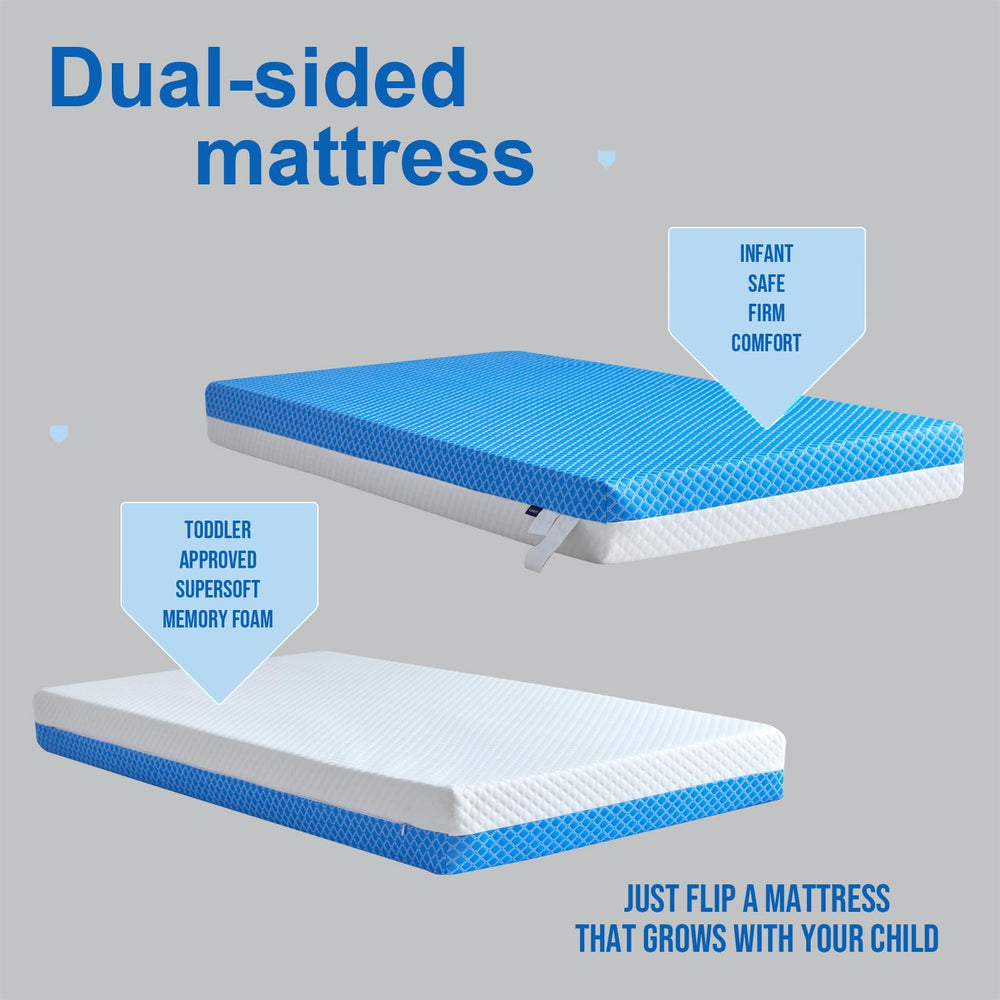 ASANEST removable cover in white and sky blue, easy to wash