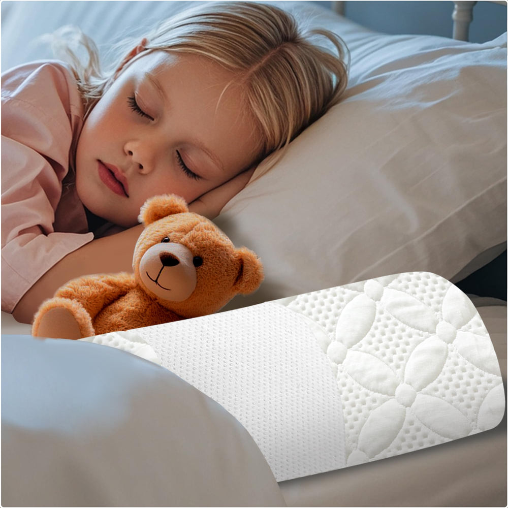 Asatdd memory foam toddler bed rail with soft cover improves comfort and safety.