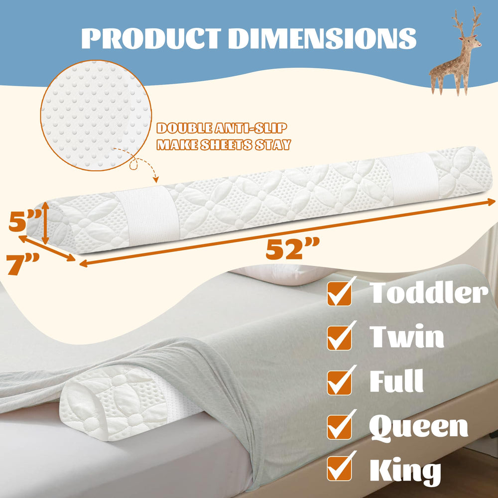 Asatdd bed rail with washable cover is easy to clean.