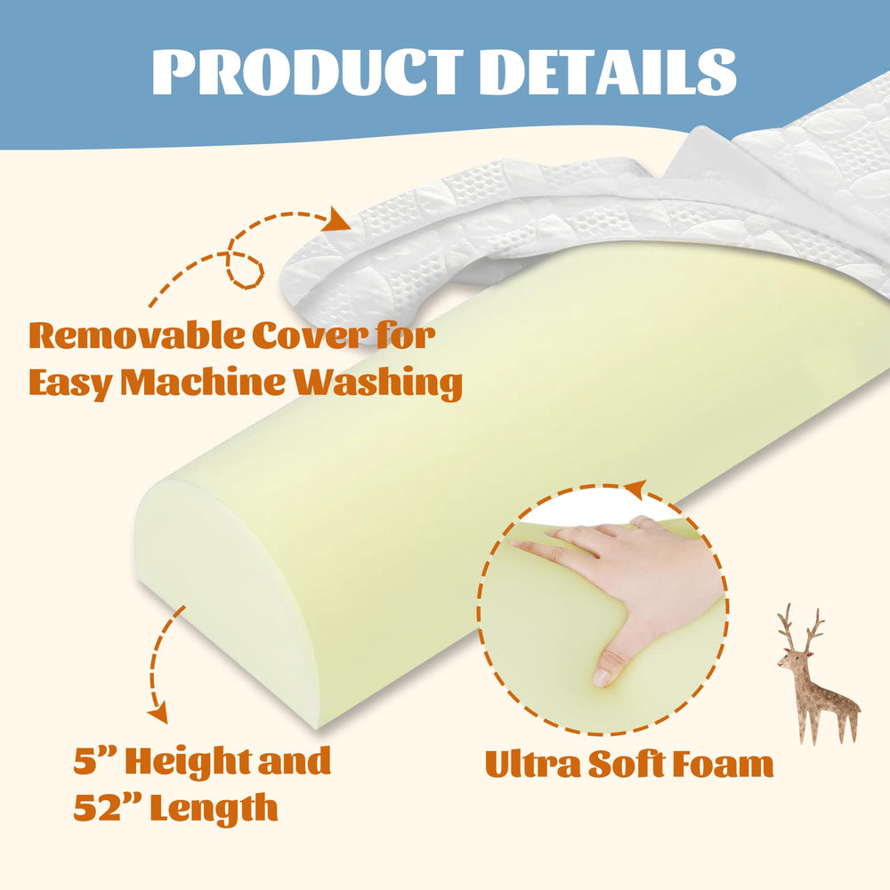Asatdd easy installation bed rail setup for quick, tool-free use.