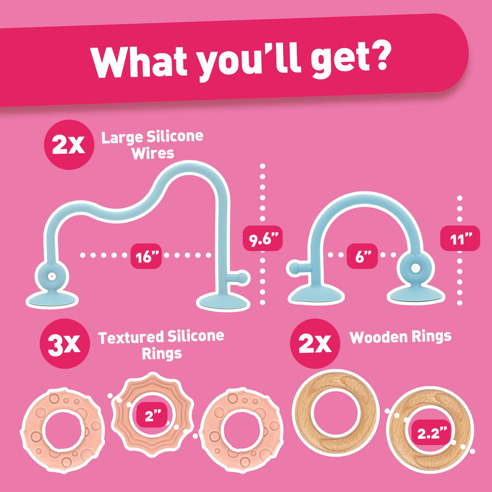Ascnduup soft silicone rings aid grasping and hand coordination