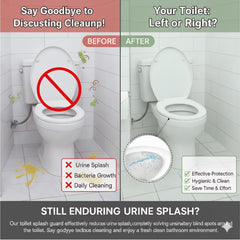 Asdkkap clear PVC barrier protects floor and keeps bathroom cleaner.