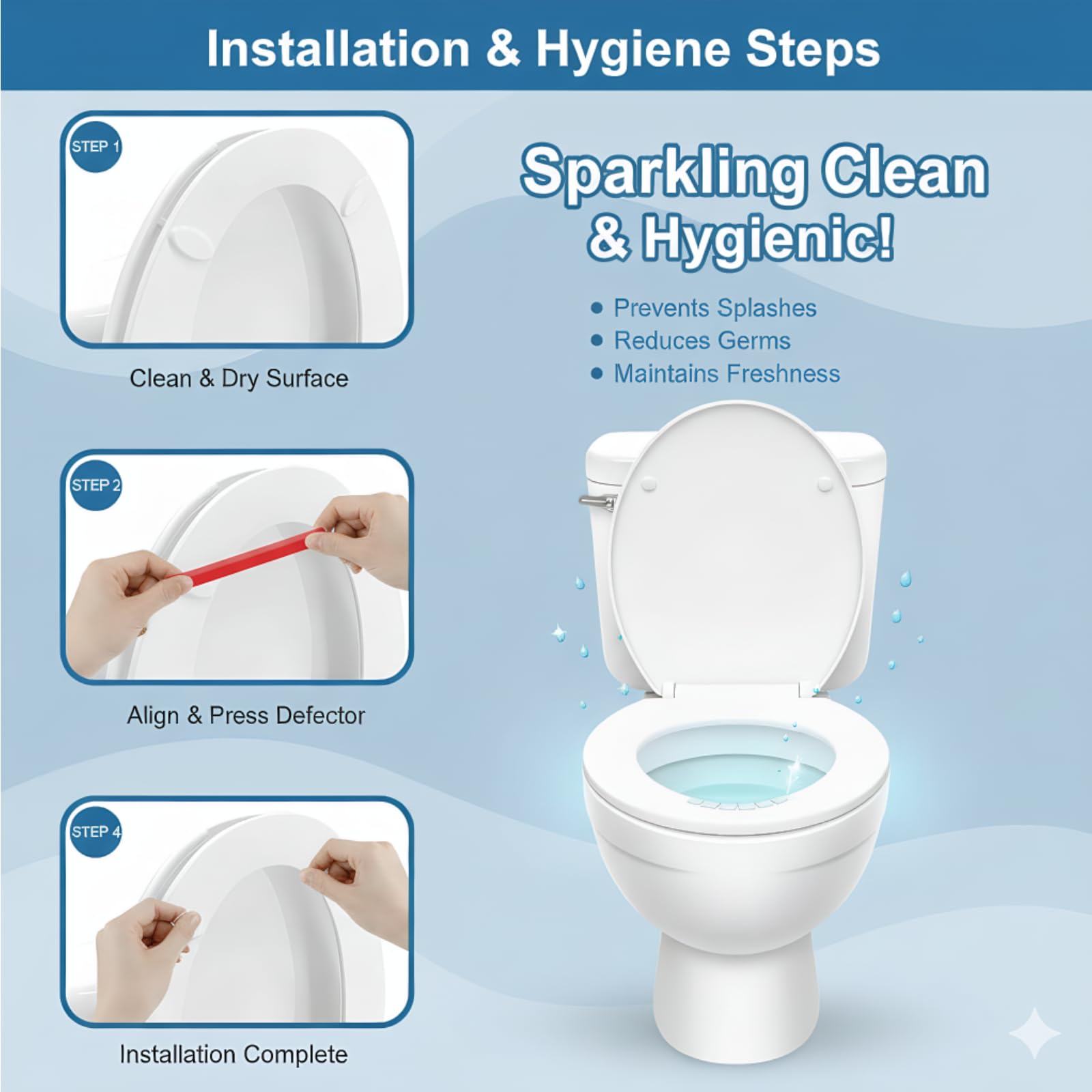 Asdkkap durable adhesive backing ensures secure stay on any seat.