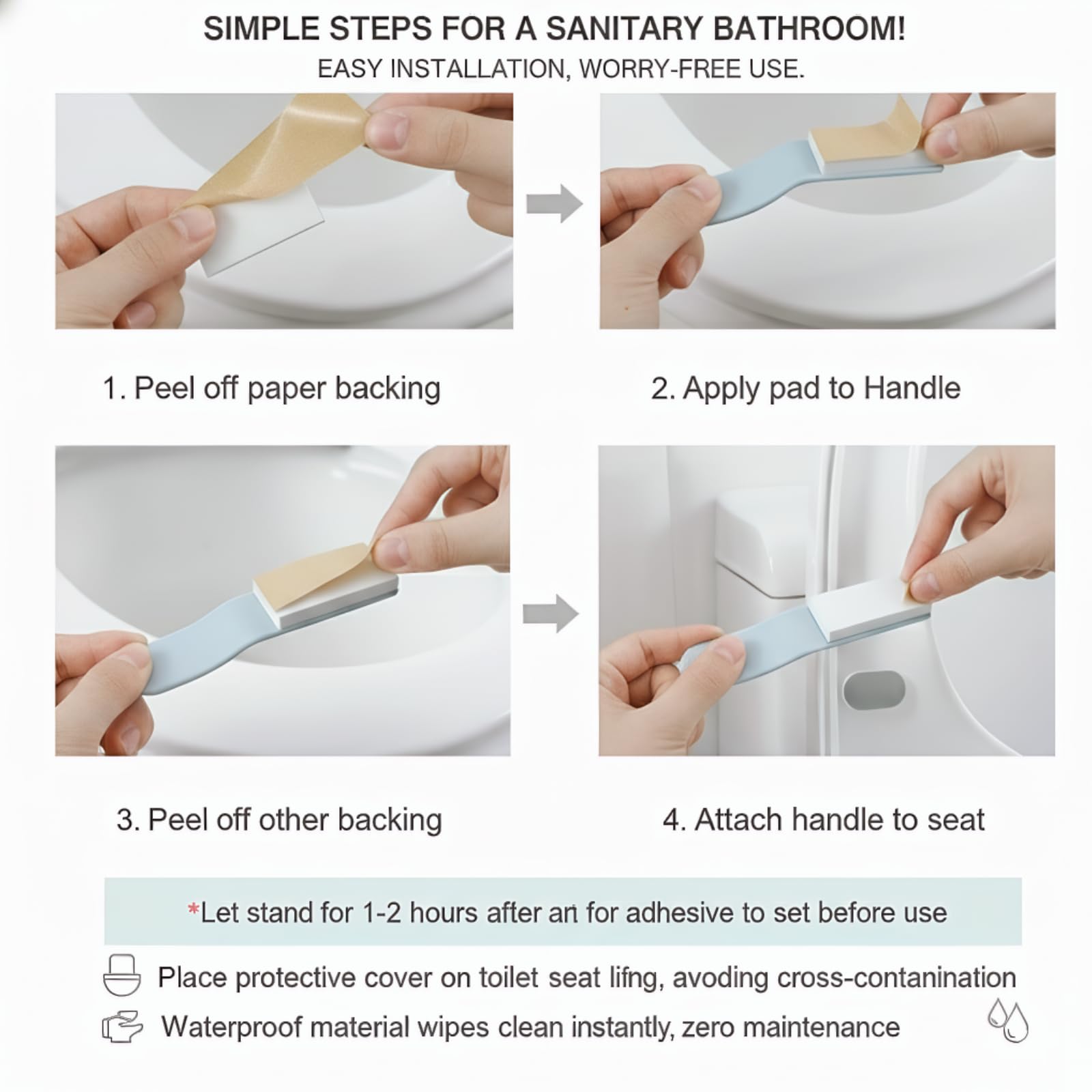 Asdkkap family-friendly bathroom set supports potty training and daily hygiene.