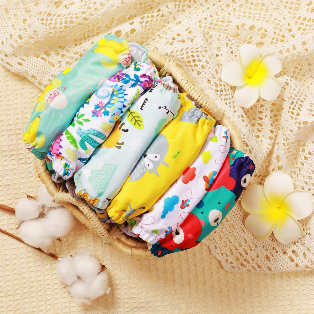 Asenappy bear-set inserts with 3-layer microfiber for quick absorption and staying dry.