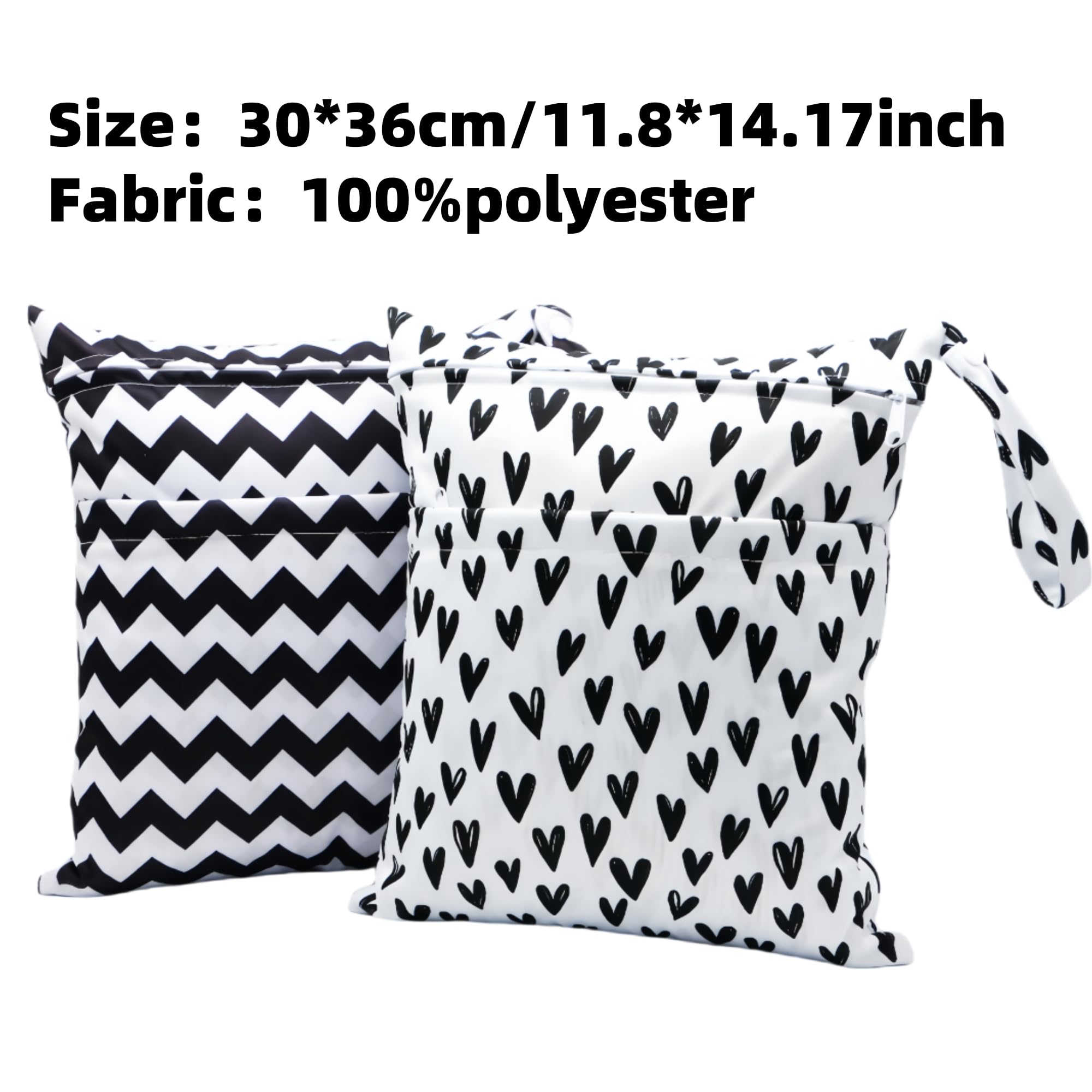 Asenappy black heart edition tote offers quick drying and secure storage.