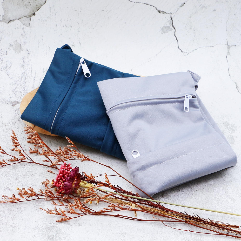 Asenappy wet bag sized 11.8 by 14 inches, ideal for multiple cloth diapers.