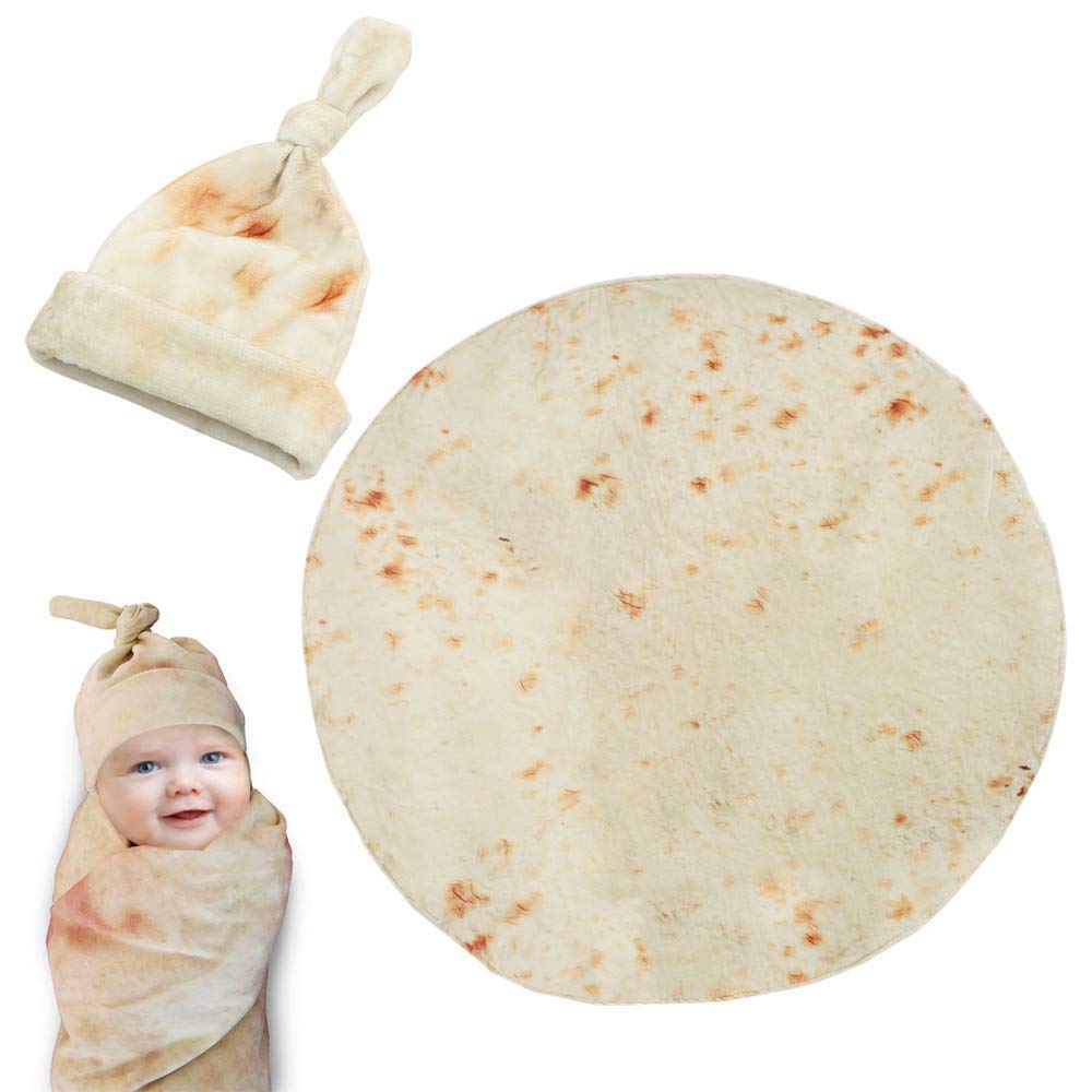 Ashipher burrito swaddle blanket tortilla-look for cozy baby cuddles