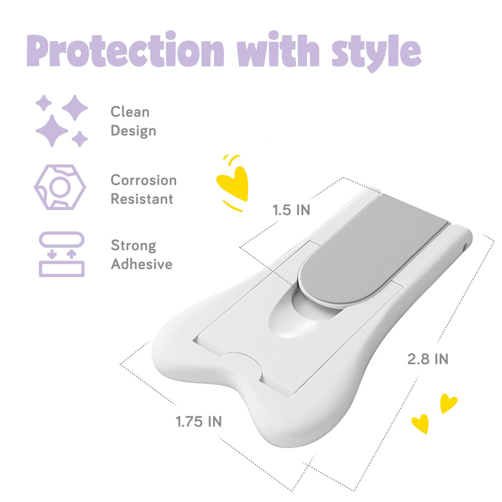 Ashtonbee four-pack keeps multiple rooms safely childproofed while blending with decor.