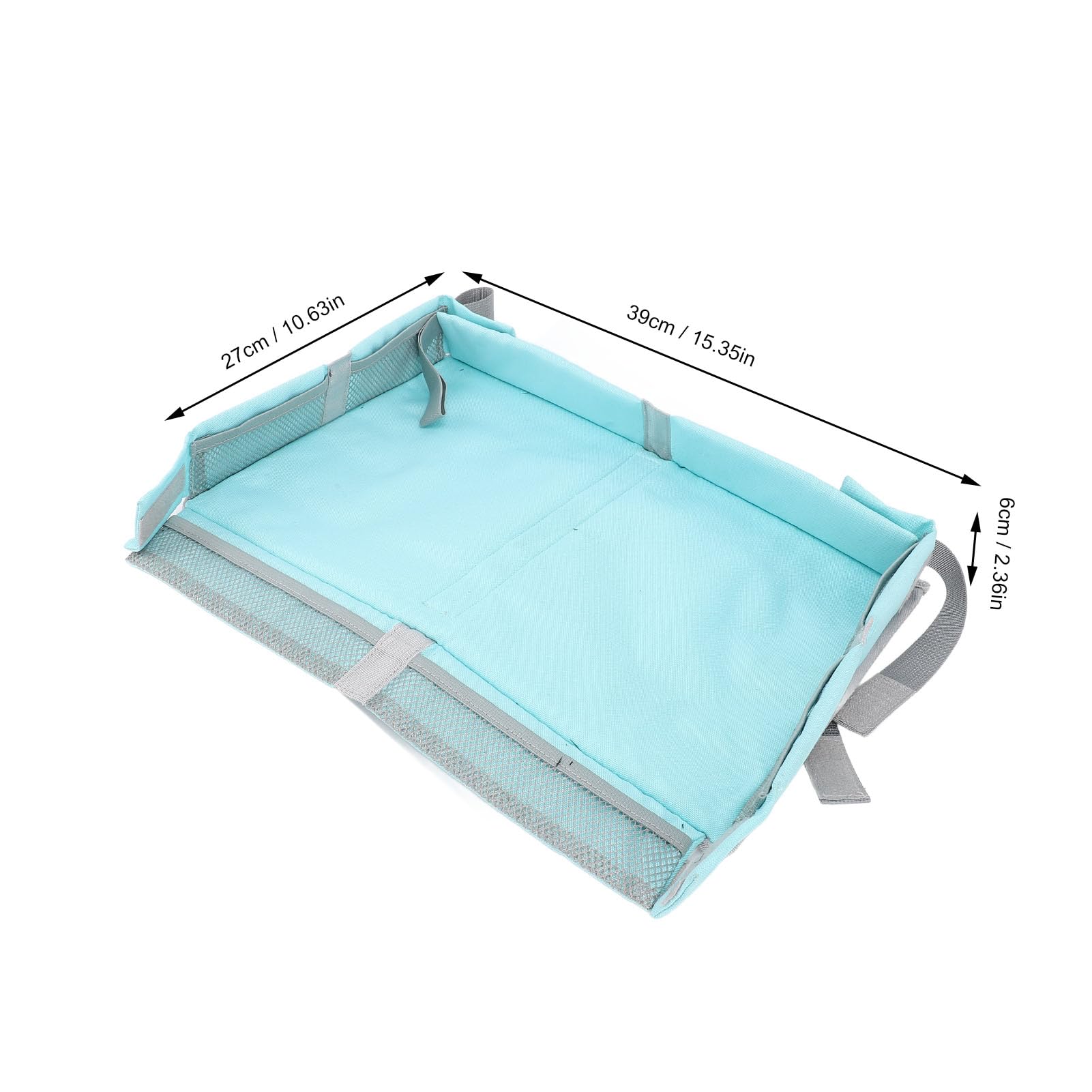 Asixxsix kid entertainment tray on plane keeps toys and books within reach.