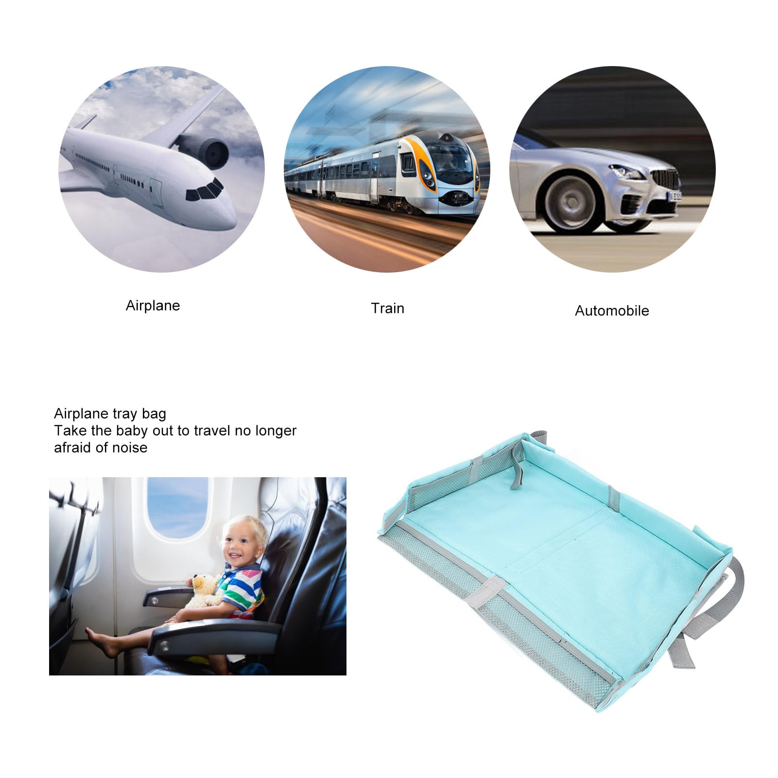 Asixxsix premium polyester travel tray is durable and easy to wipe clean.