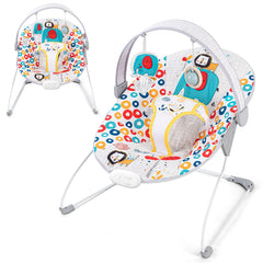 AskCat Baby Bouncer foldable seat for easy portability and storage.