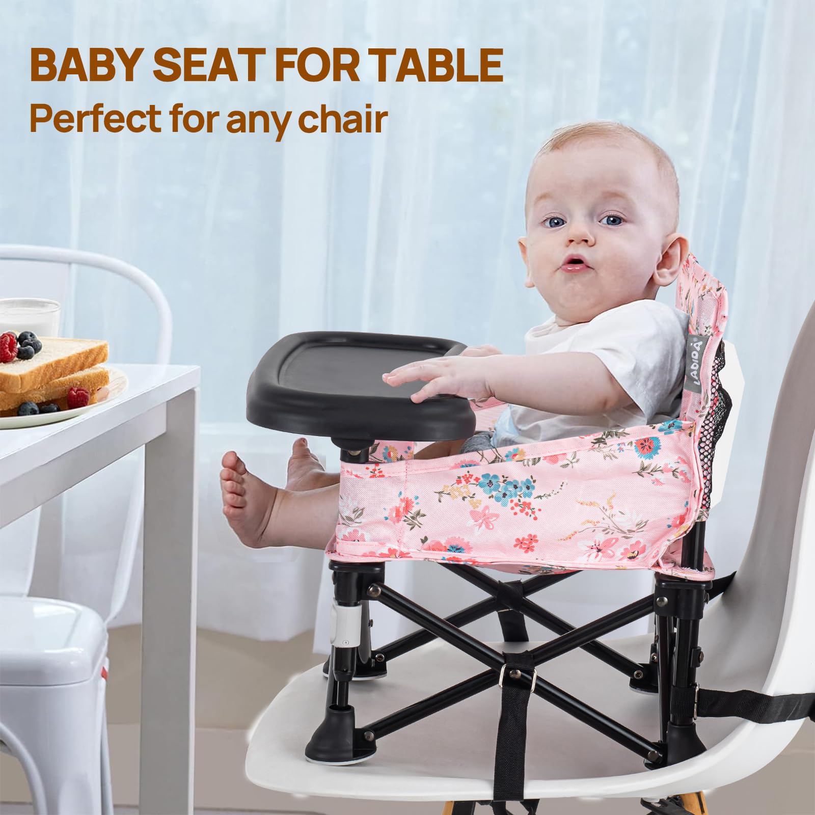AskCat booster seat with washable cover for quick cleaning.