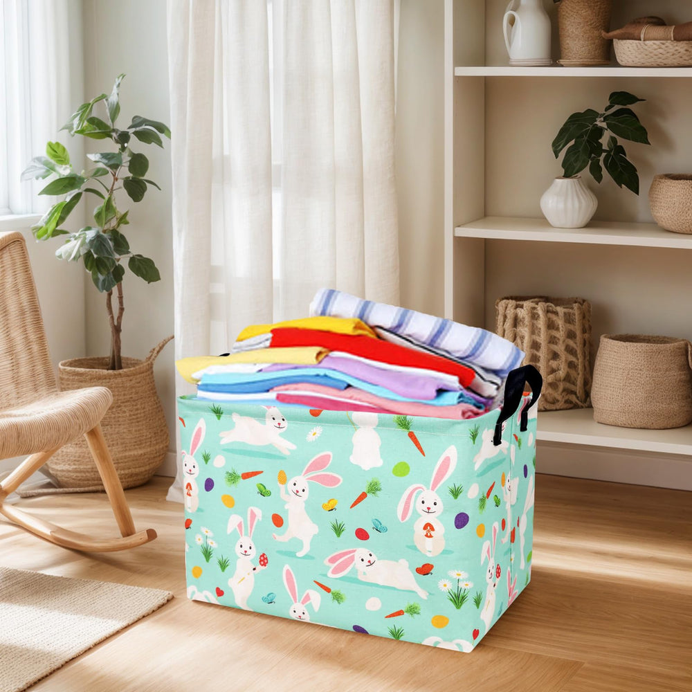 ASKETAM Easter basket lifestyle scene with decor and simple storage